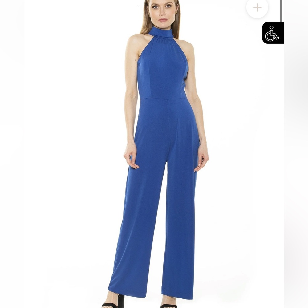 Alexia Admor Meghan Jumpsuit in cobalt. Size 8 NWOT